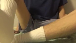 College boy play with his dick