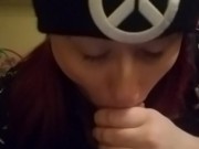 Gamer slut loses bet; has to give head 2/16