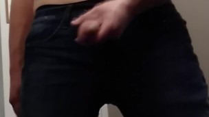 FPOV cumshot wearing jeans