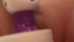 New vibrator is so powerful (makes me so wet)