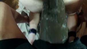 SUBMISSIVE HUSBAND- Pegging with a Huge Dick