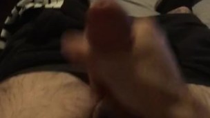 Big white cock shoots load all over