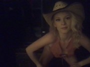 Country girl rides reverse cowgirl 3/16
