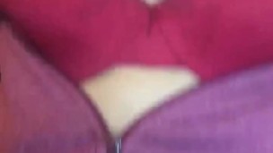 teen plays with boobies with her pussy juice