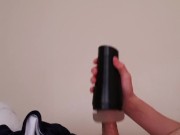 Fun with fleshlight home alone