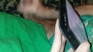 TMNT geek masturbates to April O'neil cartoon porn. Hot tattooed guy.