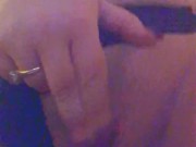 Hot Horny Blonde in lingerie masturbating fingering herself