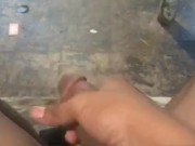 Stroking my dick