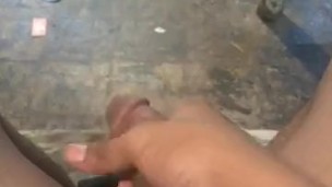Stroking my dick