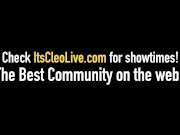 Cam Babe Its Cleo & Black Bud Fuck Joe the Dick! 1/16