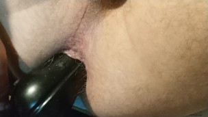 Big black butt plug doesn't fit my ass yet