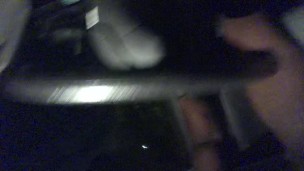 Naked u-haul driving jack off n cum:-)