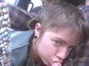 Hippies Break in the New Car with Road Trip and Road Head 7/16