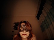 NO HANDS DEEPTHROAT BLOWJOB PULSATING CIM CUM SWALLOW | Ginger Redhead Milf 1/16