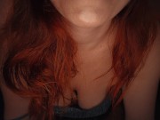 NO HANDS DEEPTHROAT BLOWJOB PULSATING CIM CUM SWALLOW | Ginger Redhead Milf 16/16