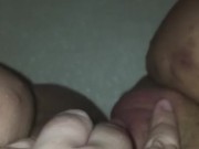 RUBBING CLIT LEADS TO HUGE LEG SHAKING SQUIRT- So much pussy juice