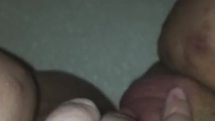 RUBBING CLIT LEADS TO HUGE LEG SHAKING SQUIRT- So much pussy juice