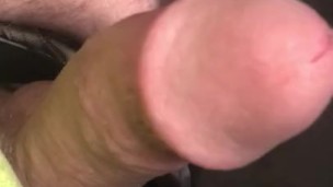 Throbbing hard cock at work