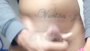 Big black dick cumming hard