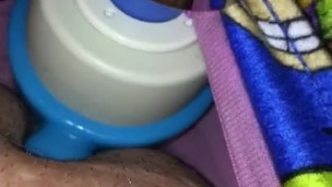 Quick fuck with my roommates toy