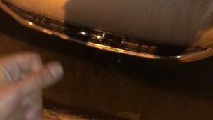 PISSING on a CAR with a HARDON ** HOT **