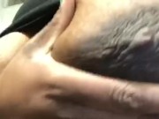 Rubbing on my big soft titties before I shower.