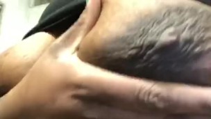 Rubbing on my big soft titties before I shower.