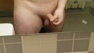 Playing with soft dick in plubic