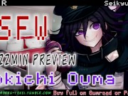 Kokichi Makes fun of your Slashfic, Fucks you, then gets fucked by Saihara 15/16