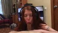 Guy cum in condom - Horny redhead like reverse cowgirl and apex legends -eating cum from condom