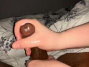 Hand job massive Cumshot: his cock drooled like imbecile as jerk him. P2 8/16