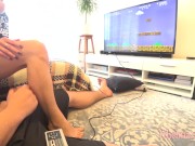 family therapy. Playing a game with hot step sister , She win a cumshot 4k 15/16