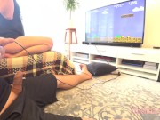family therapy. Playing a game with hot step sister , She win a cumshot 4k 7/16