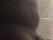 Shower jack off at gym
