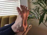 Very Cute Feet Scrunching For You Wrinkled Soles