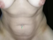 She rides me til I cum on her titties 3/16