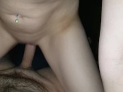 She rides me til I cum on her titties 8/16