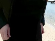 He surprised me with a lot of sperm in my mouth on the Nudist beach. 3/16