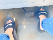 Pedal pumping with slides and barefoot TEASER