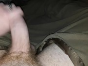 Playing with my dick before bed