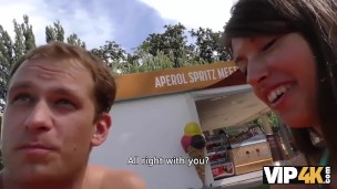 Vip4K.Hunter meets girl on public beach and has anal sex with her
