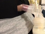 bbw big tit lactating milf huge nipples pumps milk montage 5/16