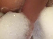 enjoying a bubble bath :)