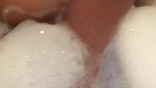 enjoying a bubble bath :)
