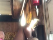 Quickie with my legs up
