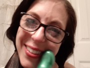 Sloppy Dildo Blowjob 12/16