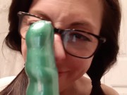 Sloppy Dildo Blowjob 2/16