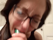 Sloppy Dildo Blowjob 6/16