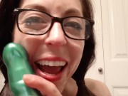 Sloppy Dildo Blowjob 8/16