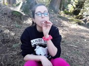 Teasing my Wet Pussy in the Forest..Hope Someone Was Watching..